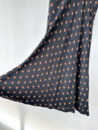 Diane Von Fursternberg Black V-Neck Crepe Printed Dress - House Of Huntington
