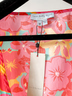 Never Fully Dressed Pink Tropical Floral Wrap Mini Dress - House Of Huntington