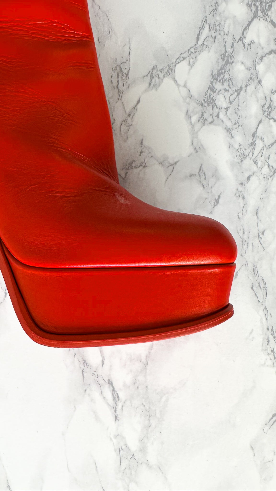 Alexander McQueen Red Platform Red Sole High Heel Boots