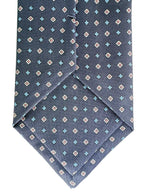 Drake's Navy Diamond Print Silk Tie