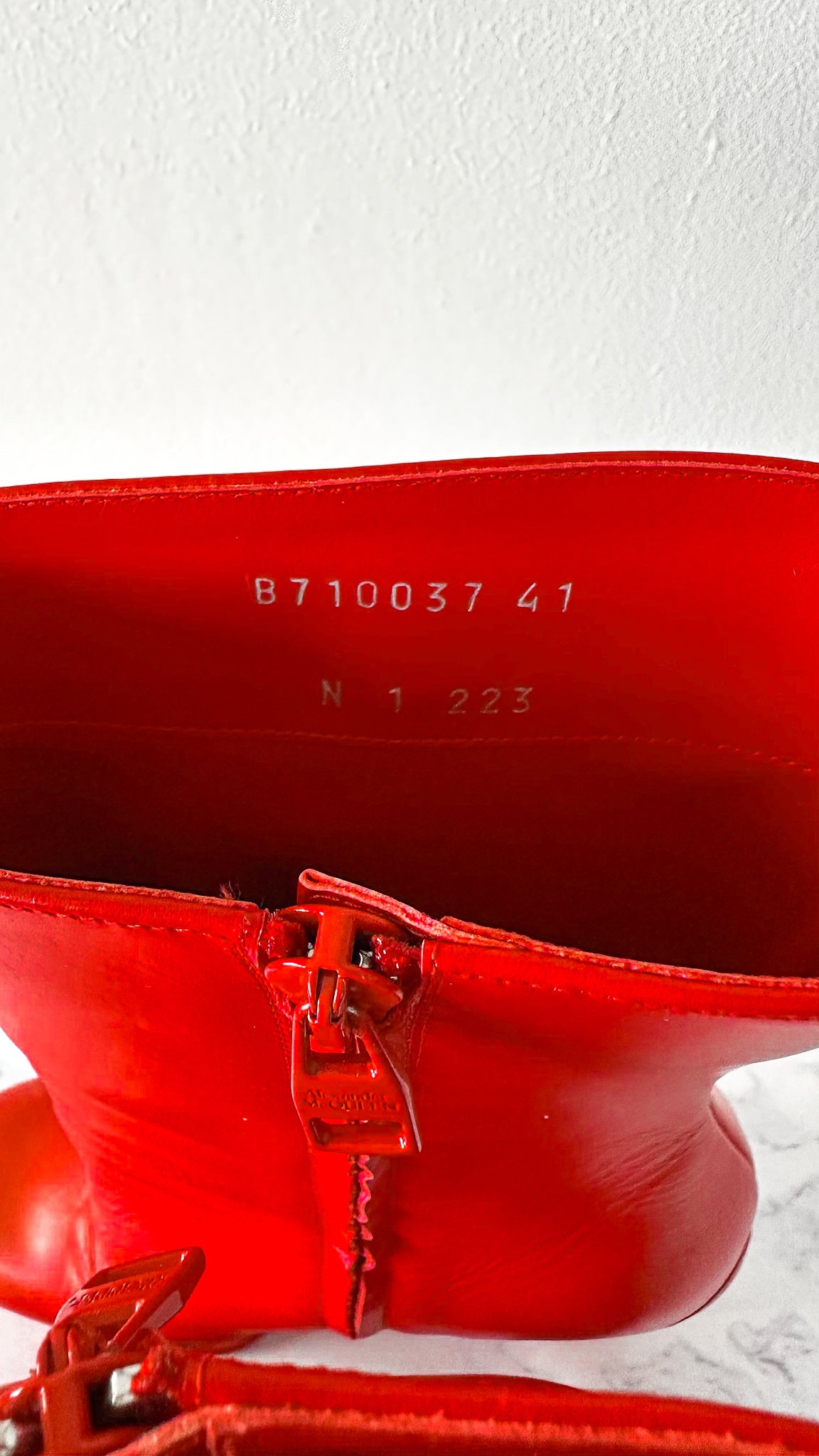 Alexander McQueen Red Platform Red Sole High Heel Boots