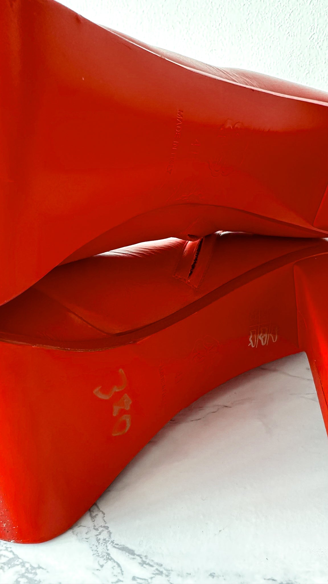 Alexander McQueen Red Platform Red Sole High Heel Boots