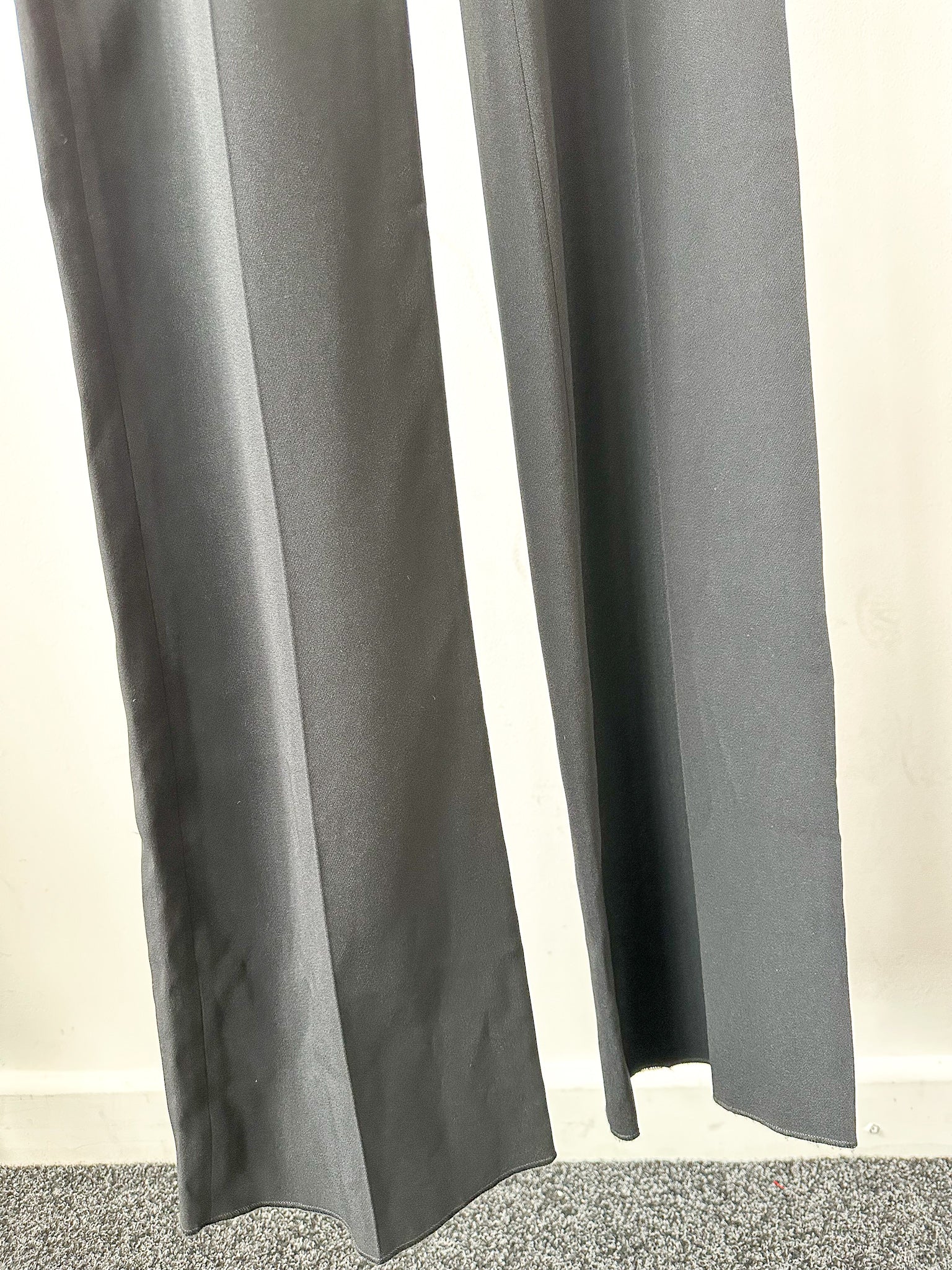 David Koma Black Cut-Out Mesh Sides V-Neck Jumpsuit - House Of Huntington