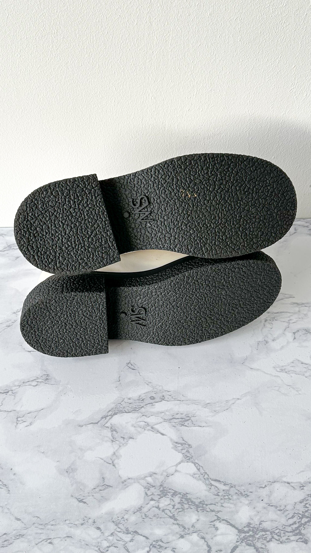 Stuart Weitzman Charli Oat White Ankle Chelsea Boots