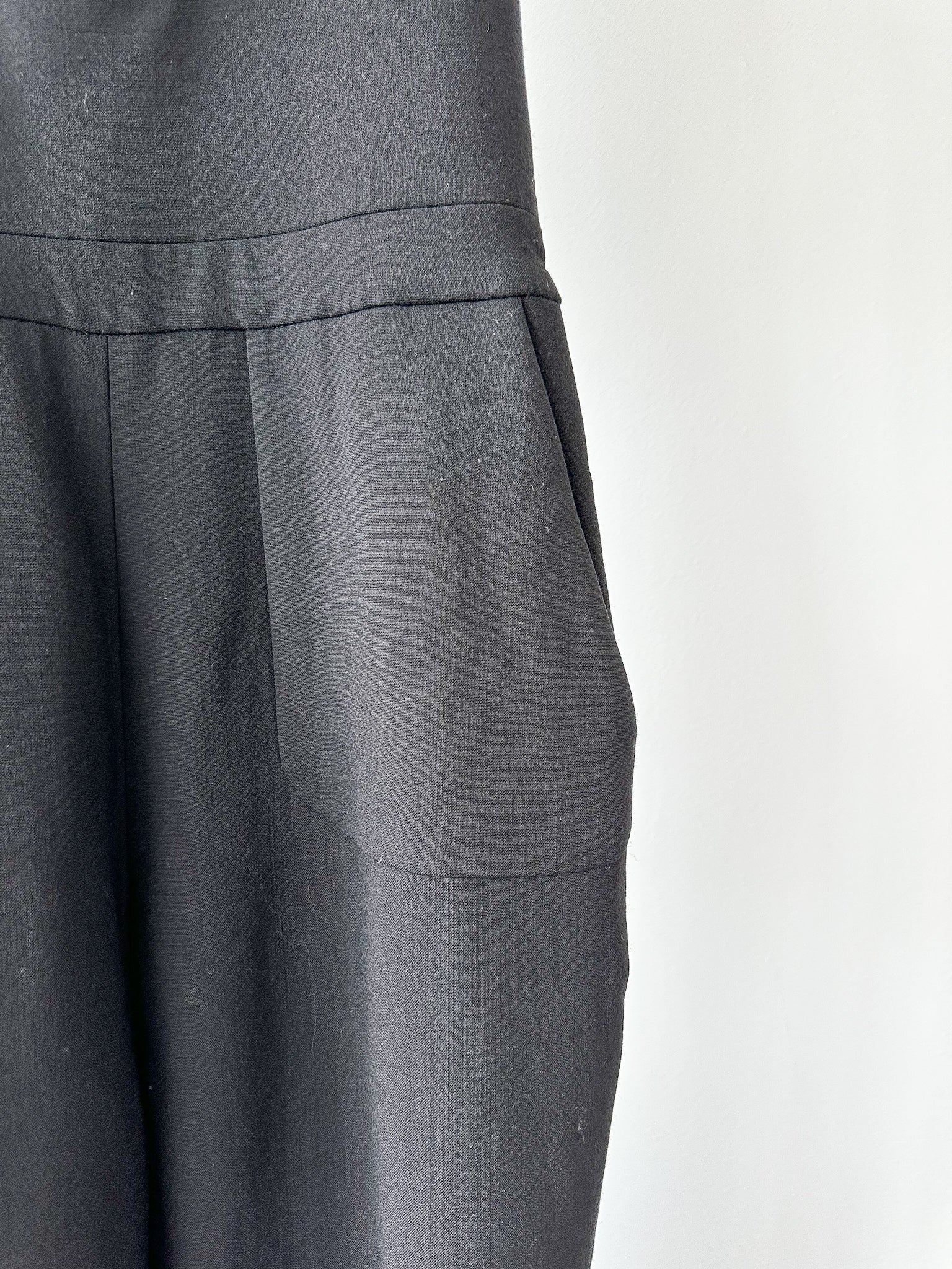 David Koma Black Cut-Out Buckle Front Evening Jumpsuit - House Of Huntington