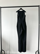 David Koma Black Cut-Out Buckle Front Evening Jumpsuit - House Of Huntington
