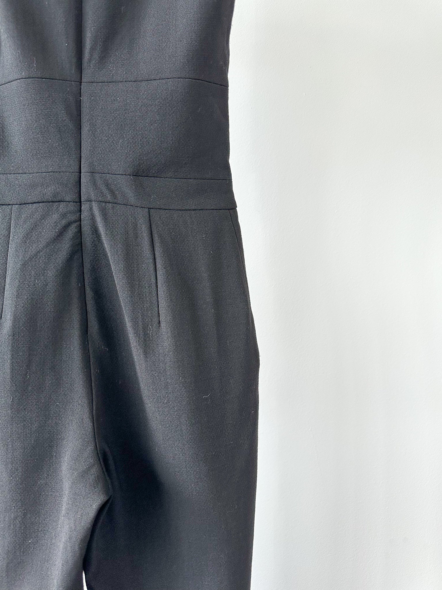 David Koma Black Cut-Out Buckle Front Evening Jumpsuit - House Of Huntington