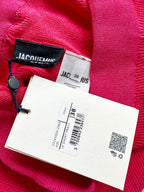 Jacquemus Le Short Pralu Pink Logo Embellished Biker Shorts