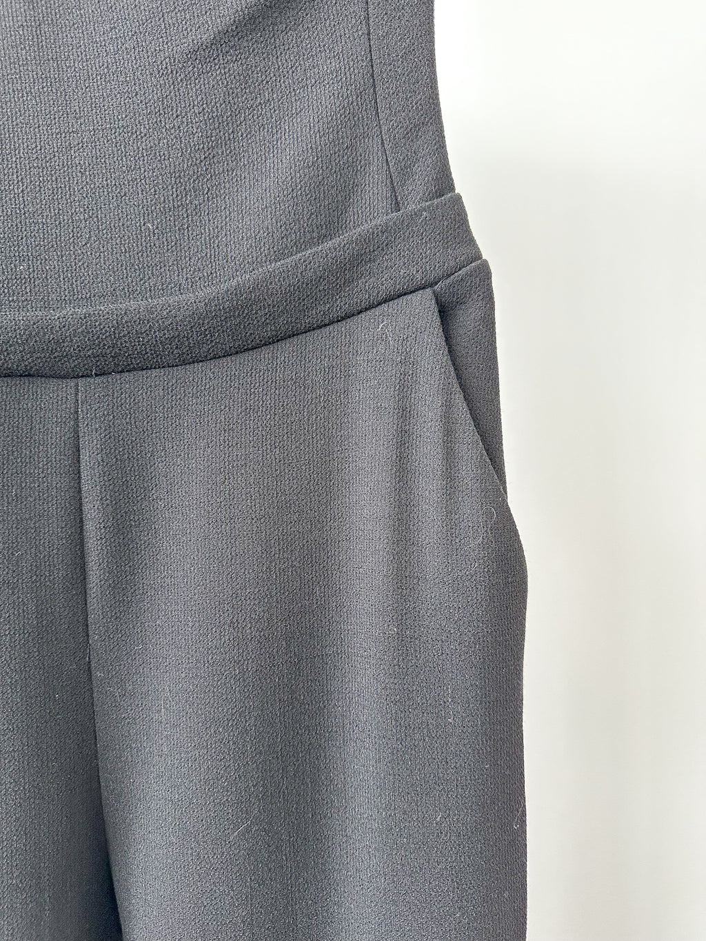 David Koma Black Strappy Hardware Detail Evening Jumpsuit - House Of Huntington