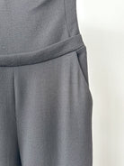 David Koma Black Strappy Hardware Detail Evening Jumpsuit - House Of Huntington