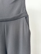 David Koma Black Strappy Hardware Detail Evening Jumpsuit - House Of Huntington