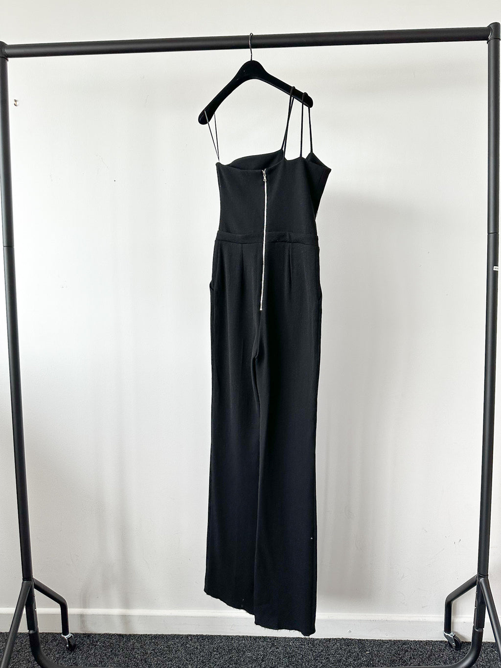 David Koma Black Strappy Hardware Detail Evening Jumpsuit - House Of Huntington