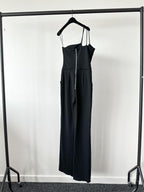 David Koma Black Strappy Hardware Detail Evening Jumpsuit - House Of Huntington