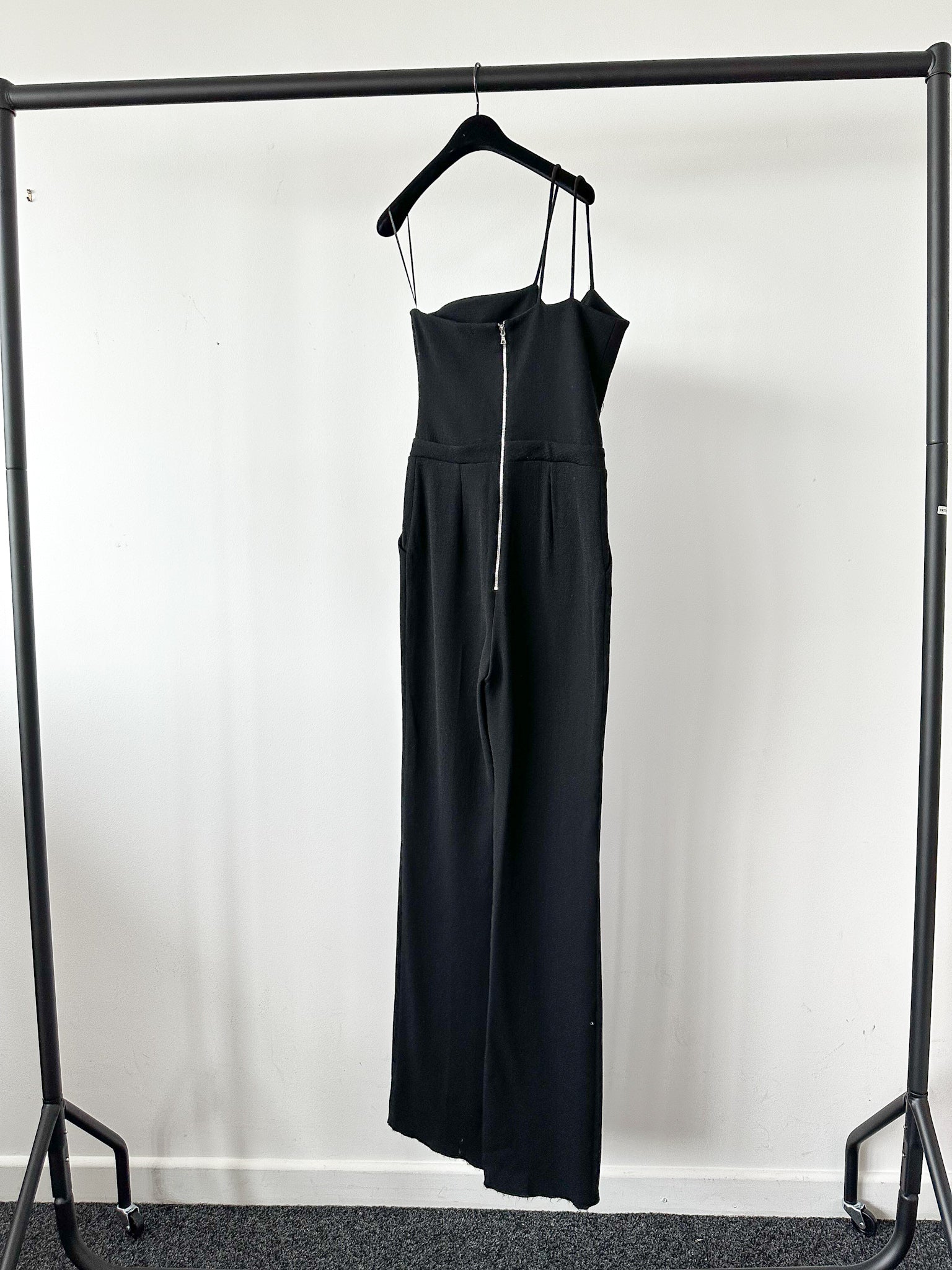 David Koma Black Strappy Hardware Detail Evening Jumpsuit - House Of Huntington