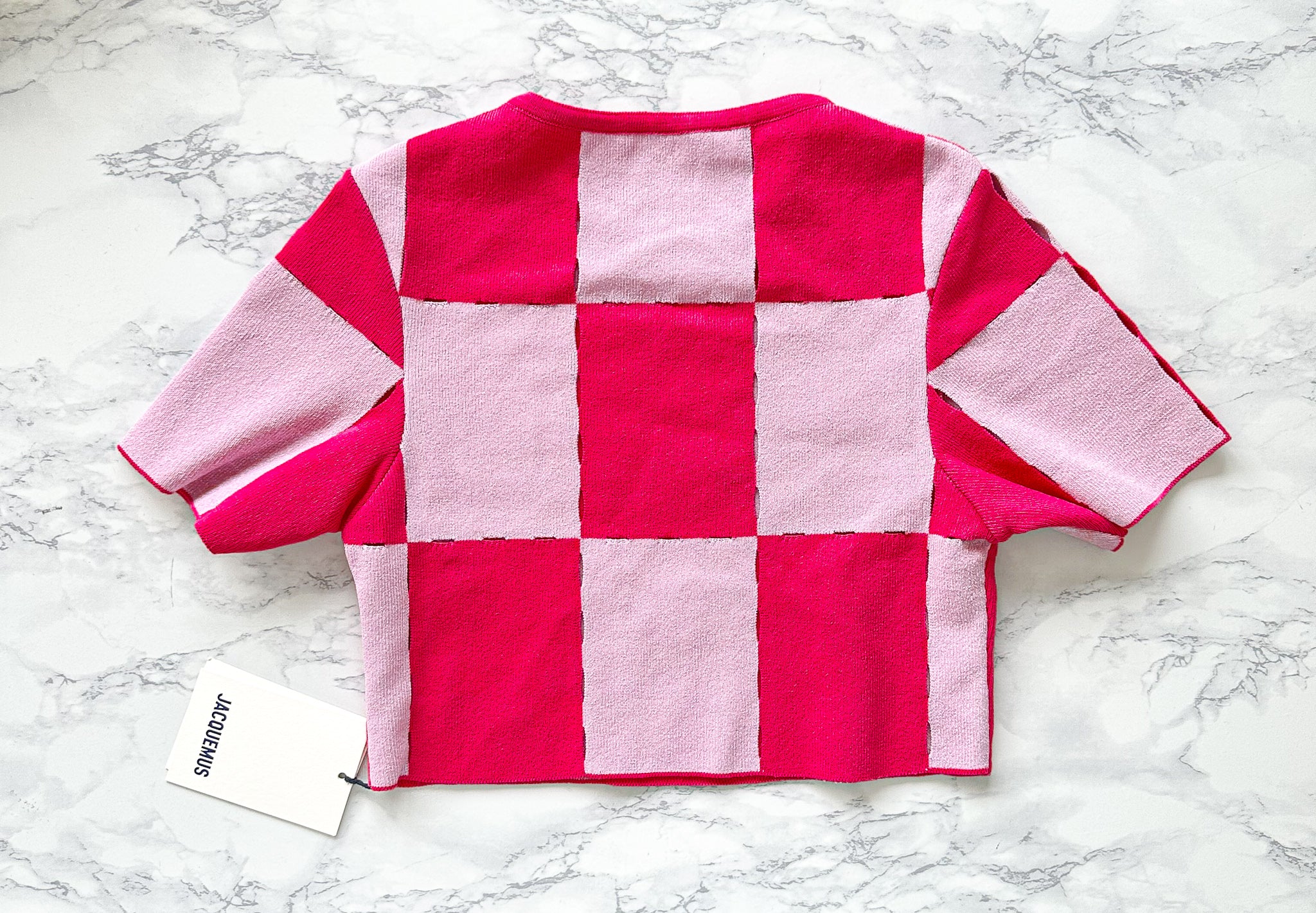 Jacquemus Le Maille Gelato Pink Knit Top