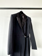David Koma Black Tuxedo Straight-Leg Jumpsuit - House Of Huntington