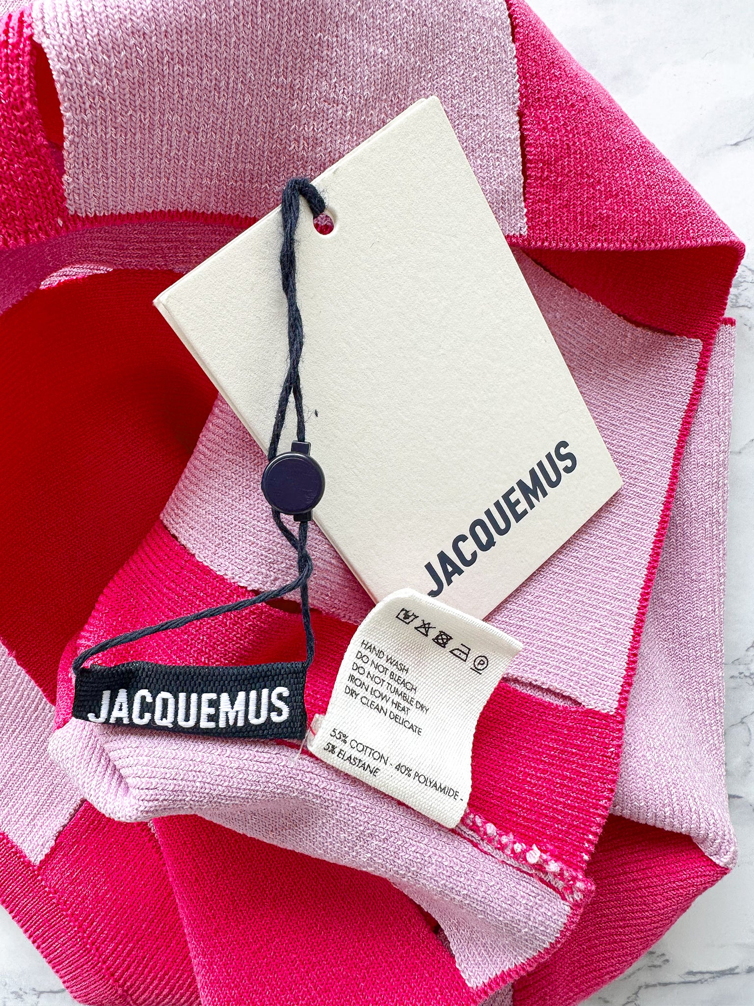 Jacquemus Le Maille Gelato Pink Knit Top