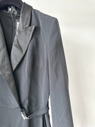 David Koma Black Tuxedo Straight-Leg Jumpsuit - House Of Huntington