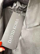 David Koma Black Tuxedo Straight-Leg Jumpsuit - House Of Huntington