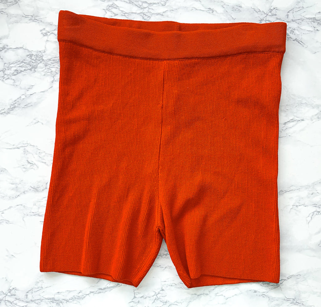 Jacquemus Le Short Arancia Red Biker Shorts