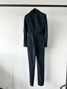 David Koma Black Tuxedo Straight-Leg Jumpsuit - House Of Huntington