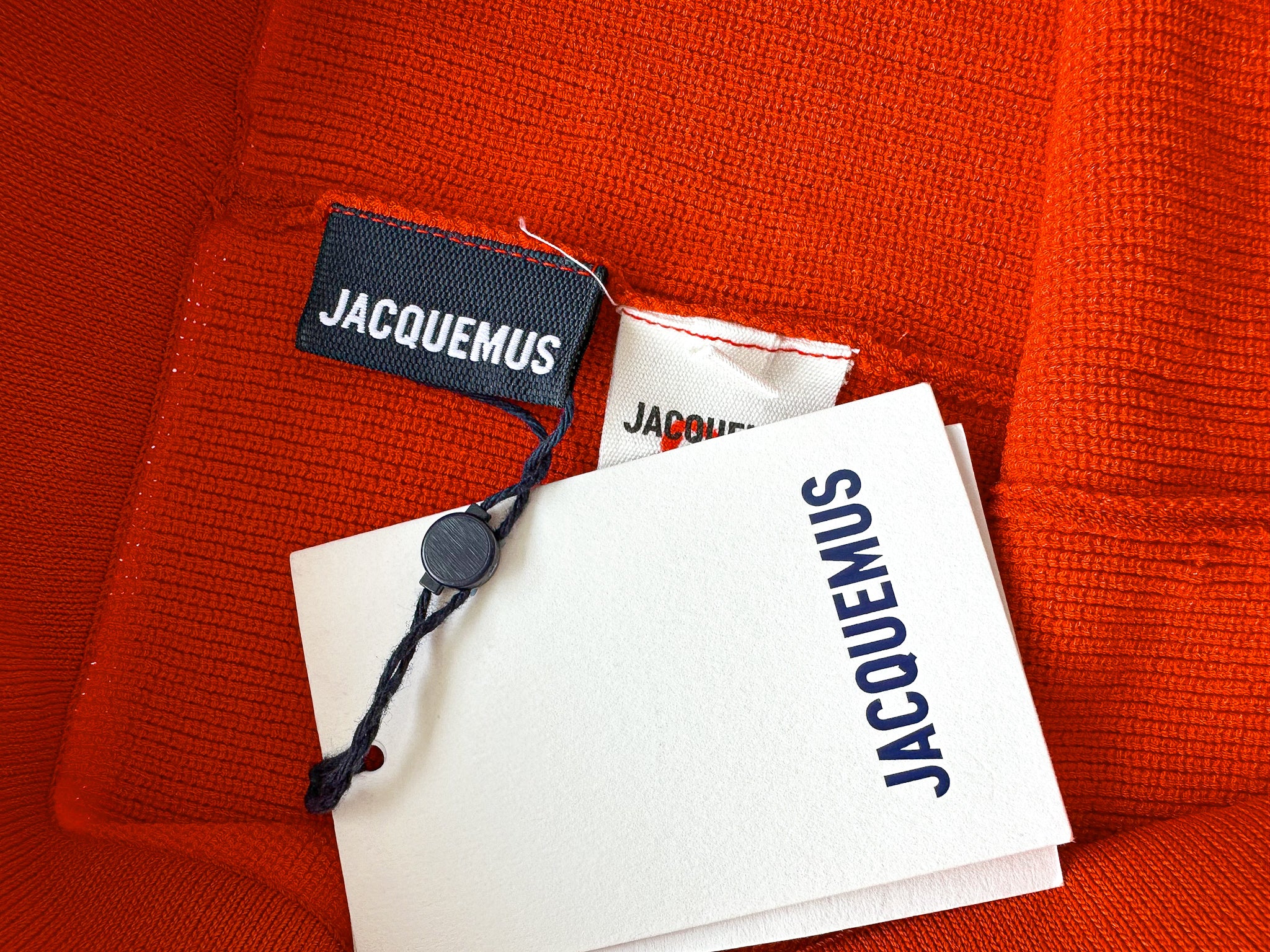 Jacquemus Le Short Arancia Red Biker Shorts
