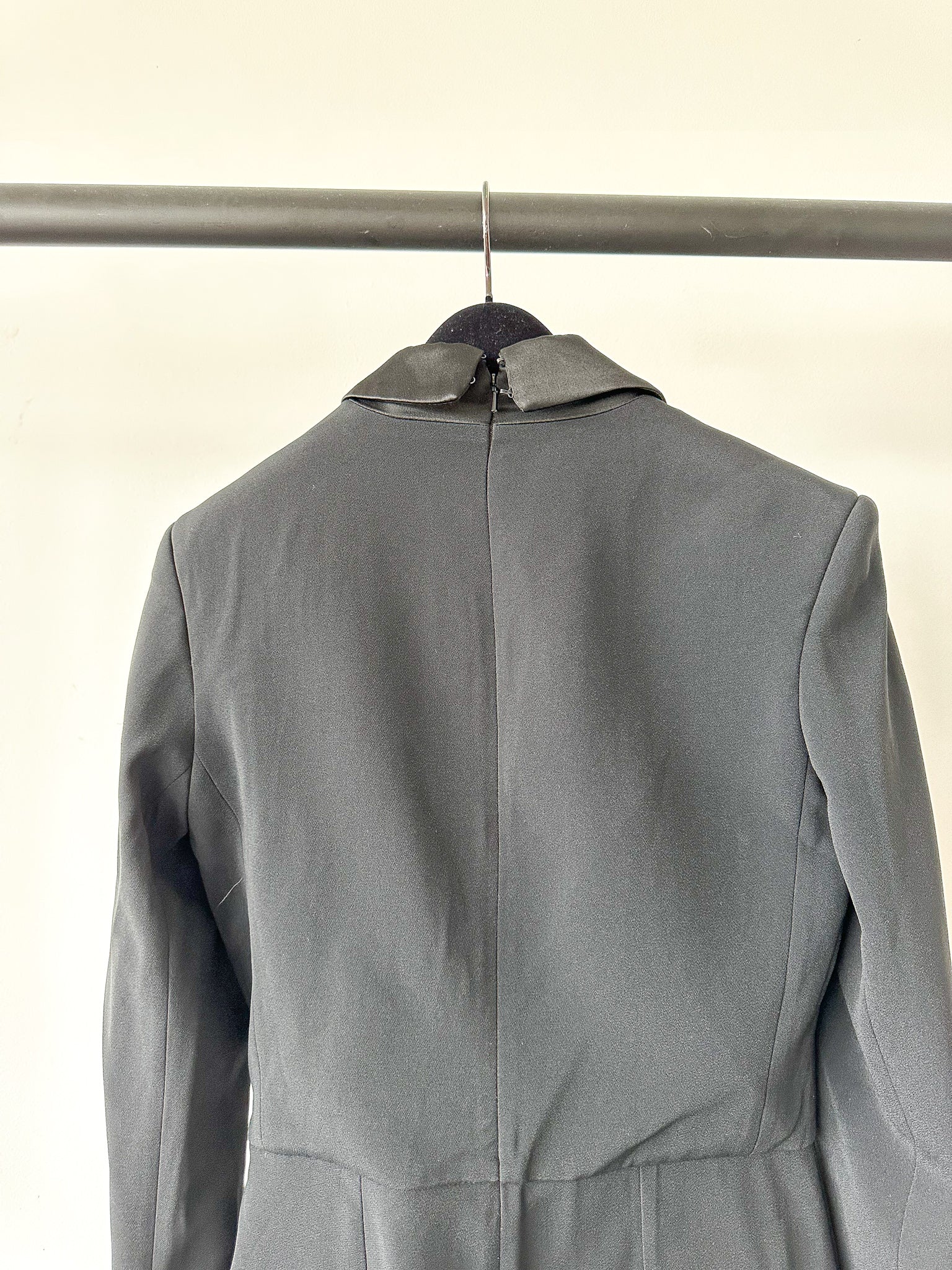 David Koma Black Tuxedo Straight-Leg Jumpsuit - House Of Huntington