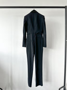David Koma Black Tuxedo Straight-Leg Jumpsuit - House Of Huntington