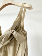 Jacquemus La Robe Soffio Crepe Ruched Strappy Mini Dress