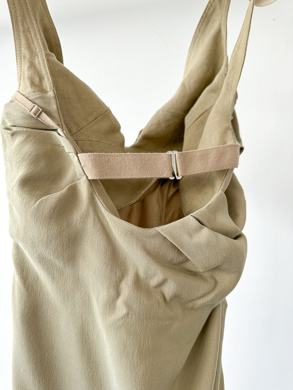 Jacquemus La Robe Soffio Crepe Ruched Strappy Mini Dress