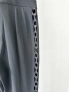 David Koma Black Lace-Up Cut-Out Details Evening Jumpsuit - House Of Huntington