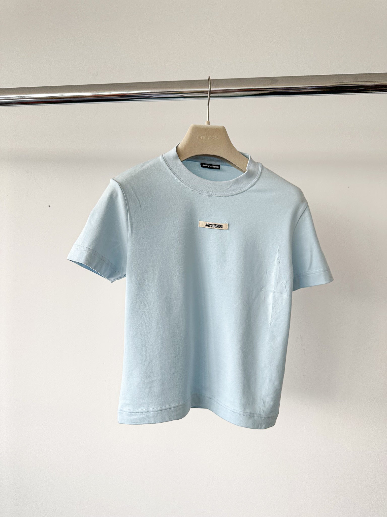 T-shirt en coton avec patch logo gros-grain Jacquemus