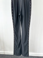 David Koma Black Lace-Up Cut-Out Details Evening Jumpsuit - House Of Huntington