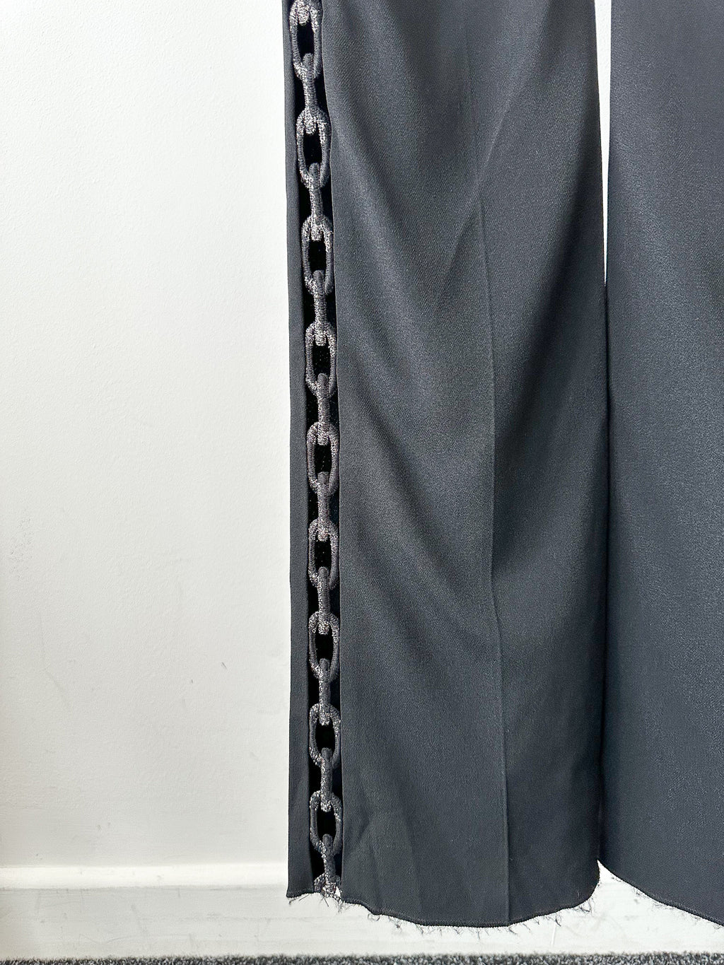 David Koma Black Lace-Up Cut-Out Details Evening Jumpsuit - House Of Huntington