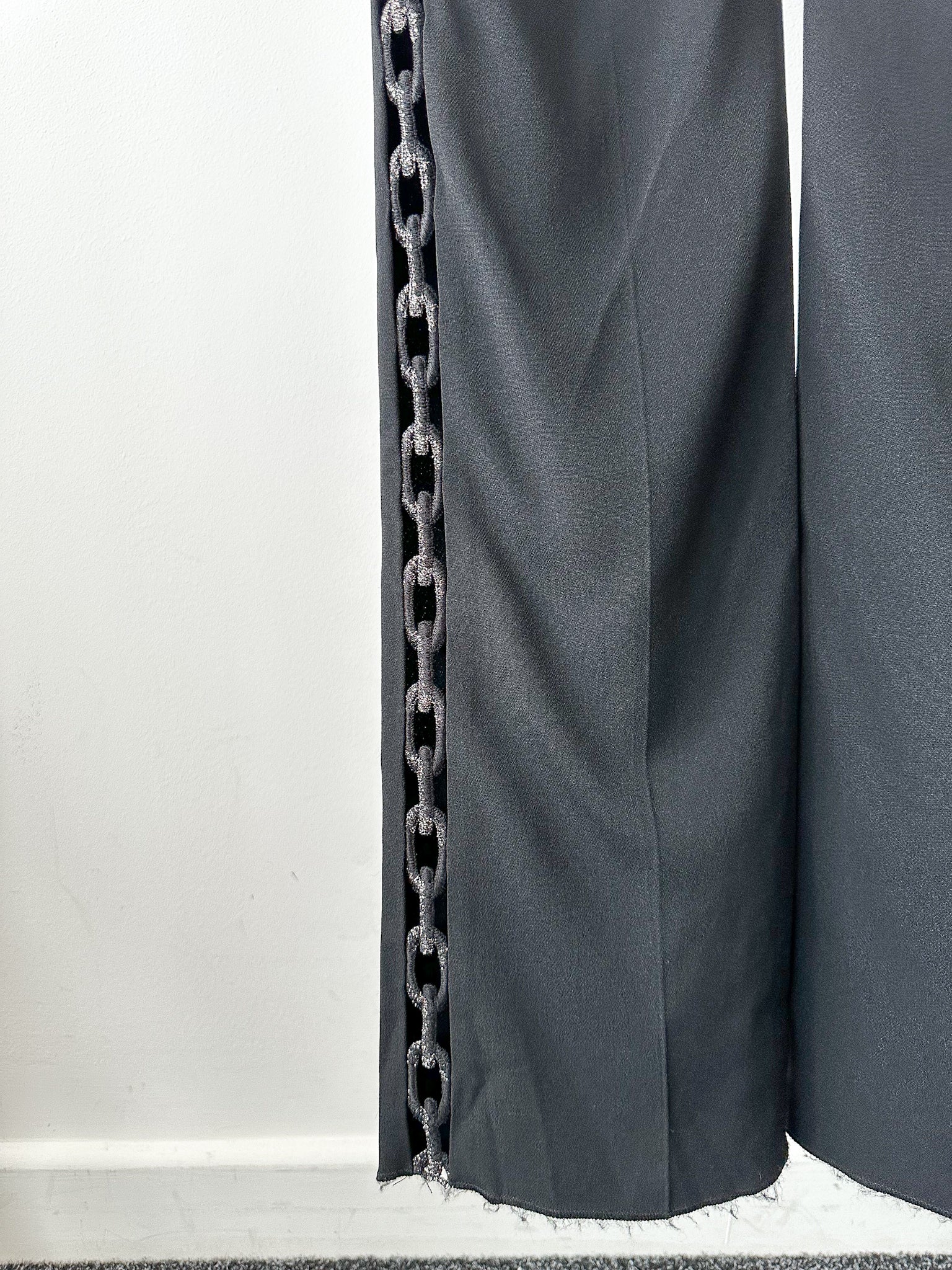 David Koma Black Lace-Up Cut-Out Details Evening Jumpsuit - House Of Huntington