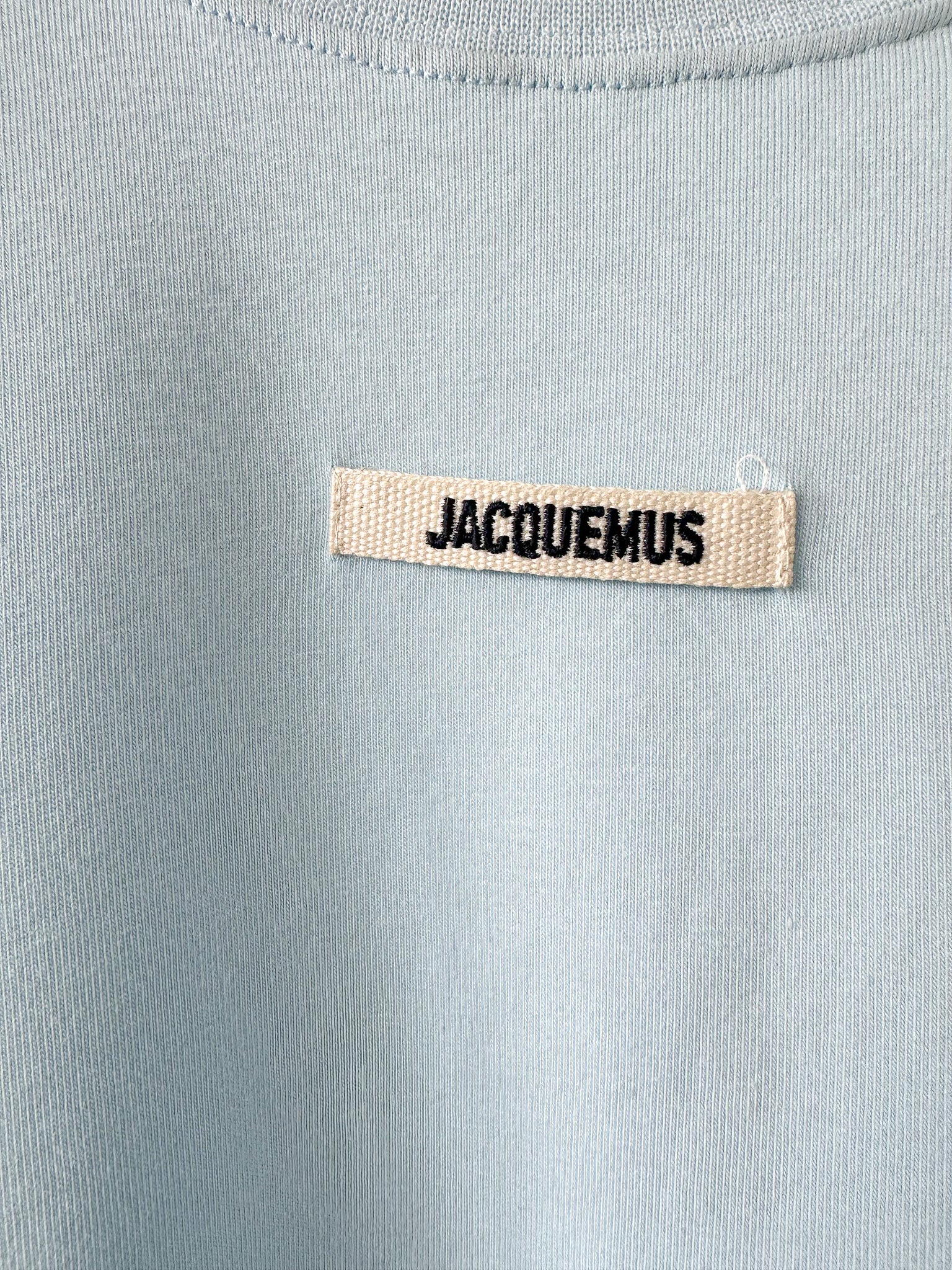 T-shirt en coton avec patch logo gros-grain Jacquemus