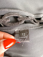 David Koma Black Lace-Up Cut-Out Details Evening Jumpsuit - House Of Huntington