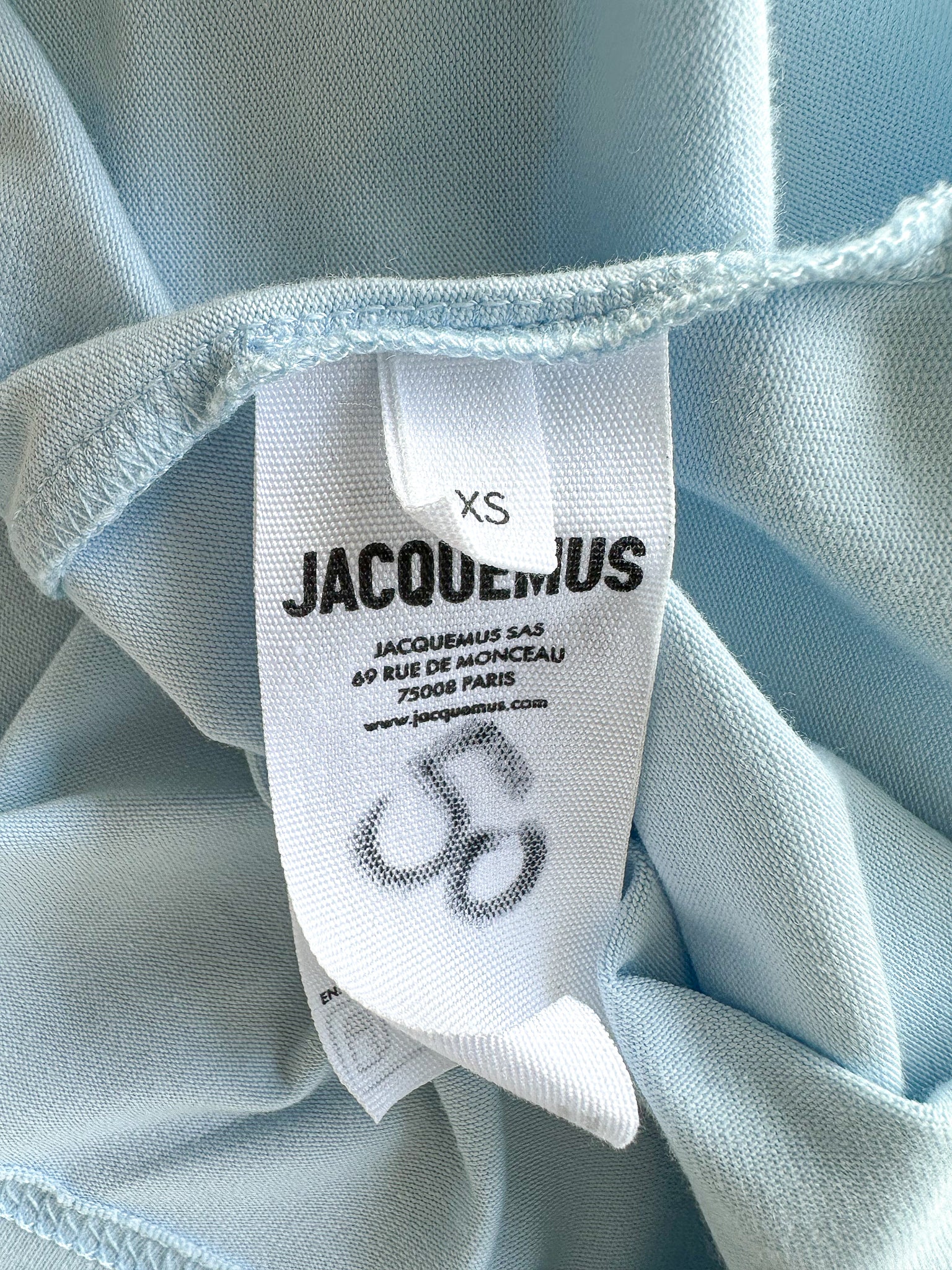 Jacquemus Grosgrain Logo Patch Cotton T-Shirt