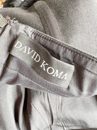 David Koma Black Branded Button-Up Western Denim Canvas Jumpsuit - House Of Huntington