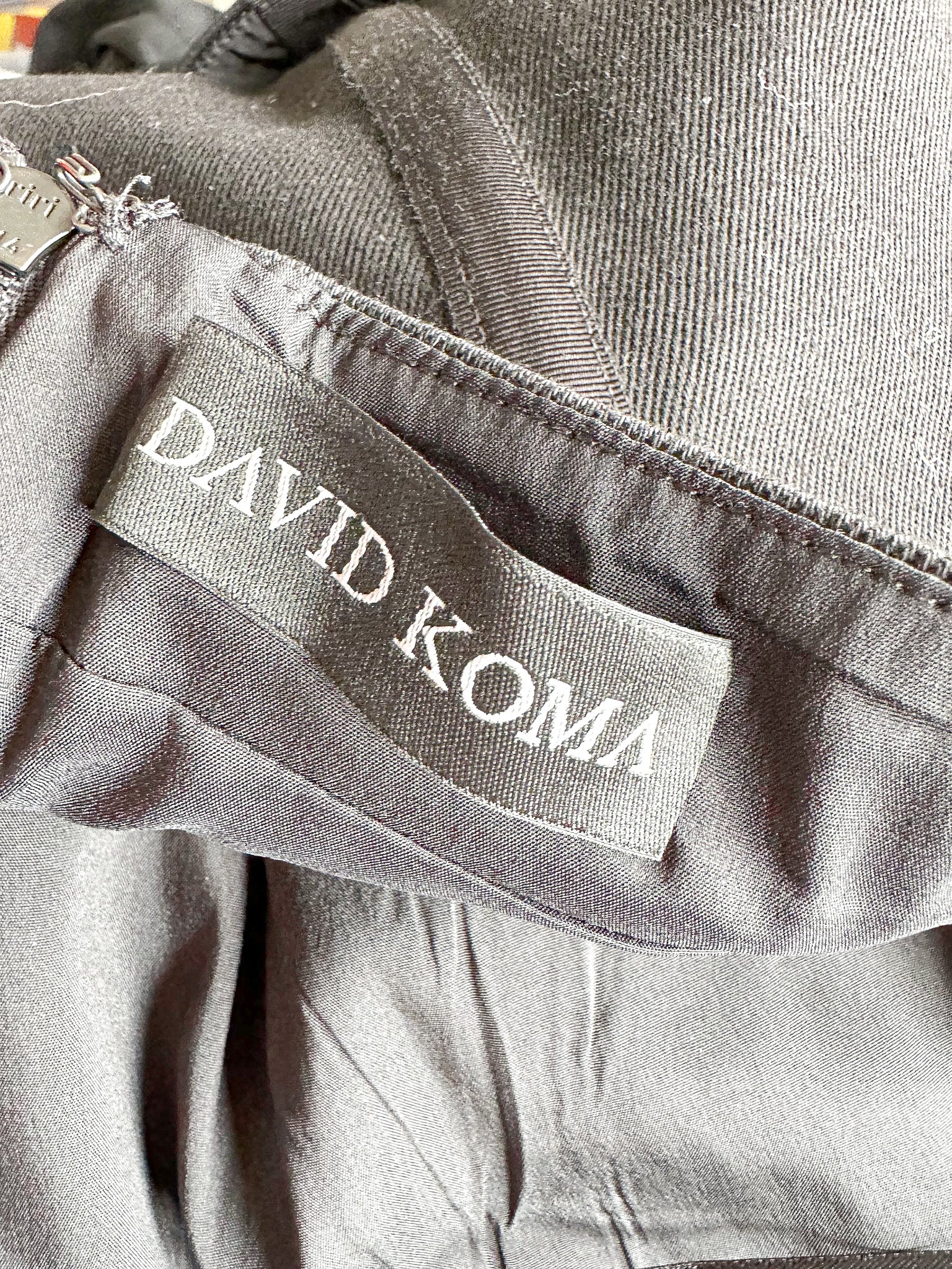 David Koma Black Branded Button-Up Western Denim Canvas Jumpsuit - House Of Huntington