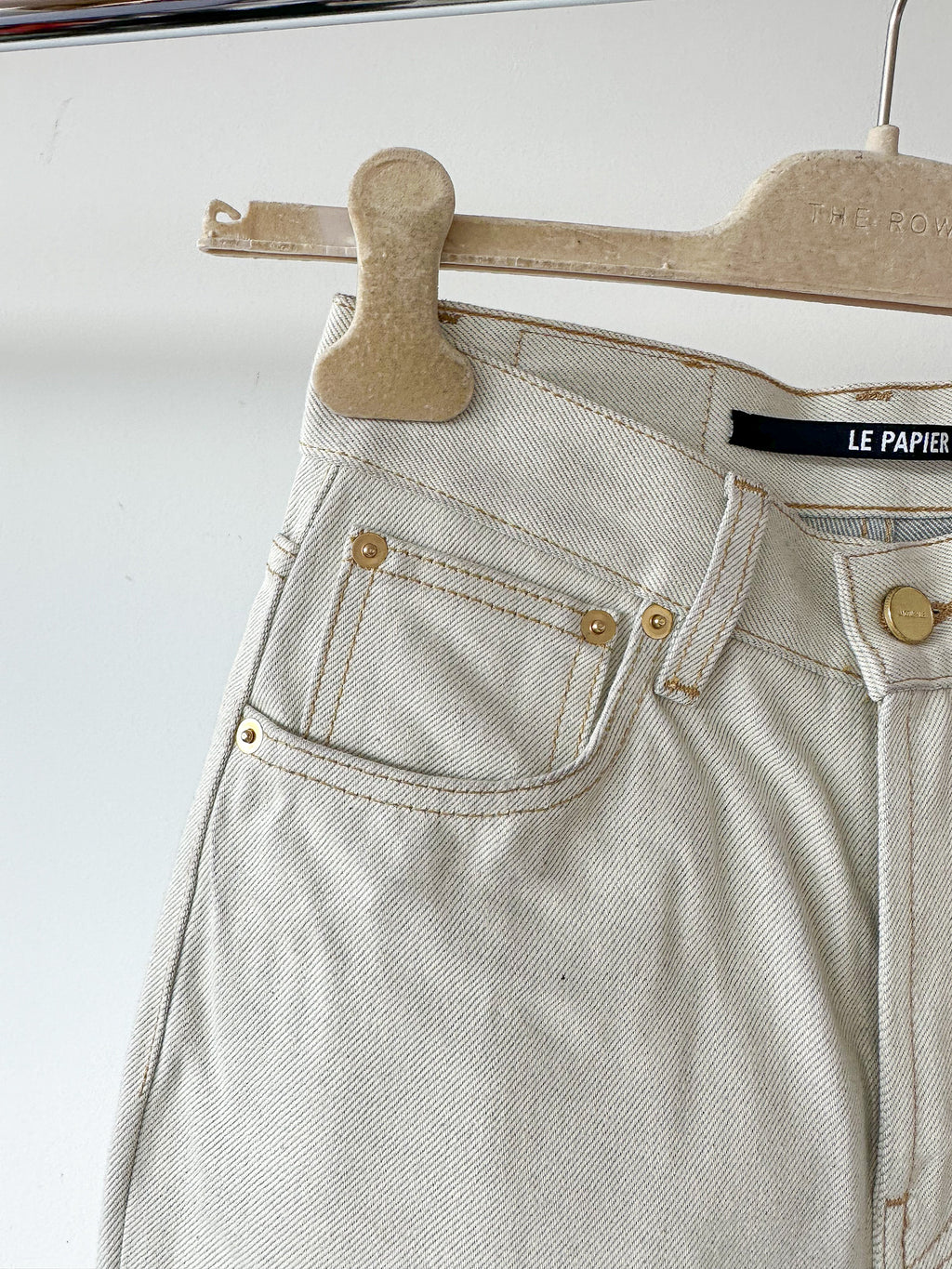 Jacquemus Le Papier Le De Nimes Light Beige Jeans