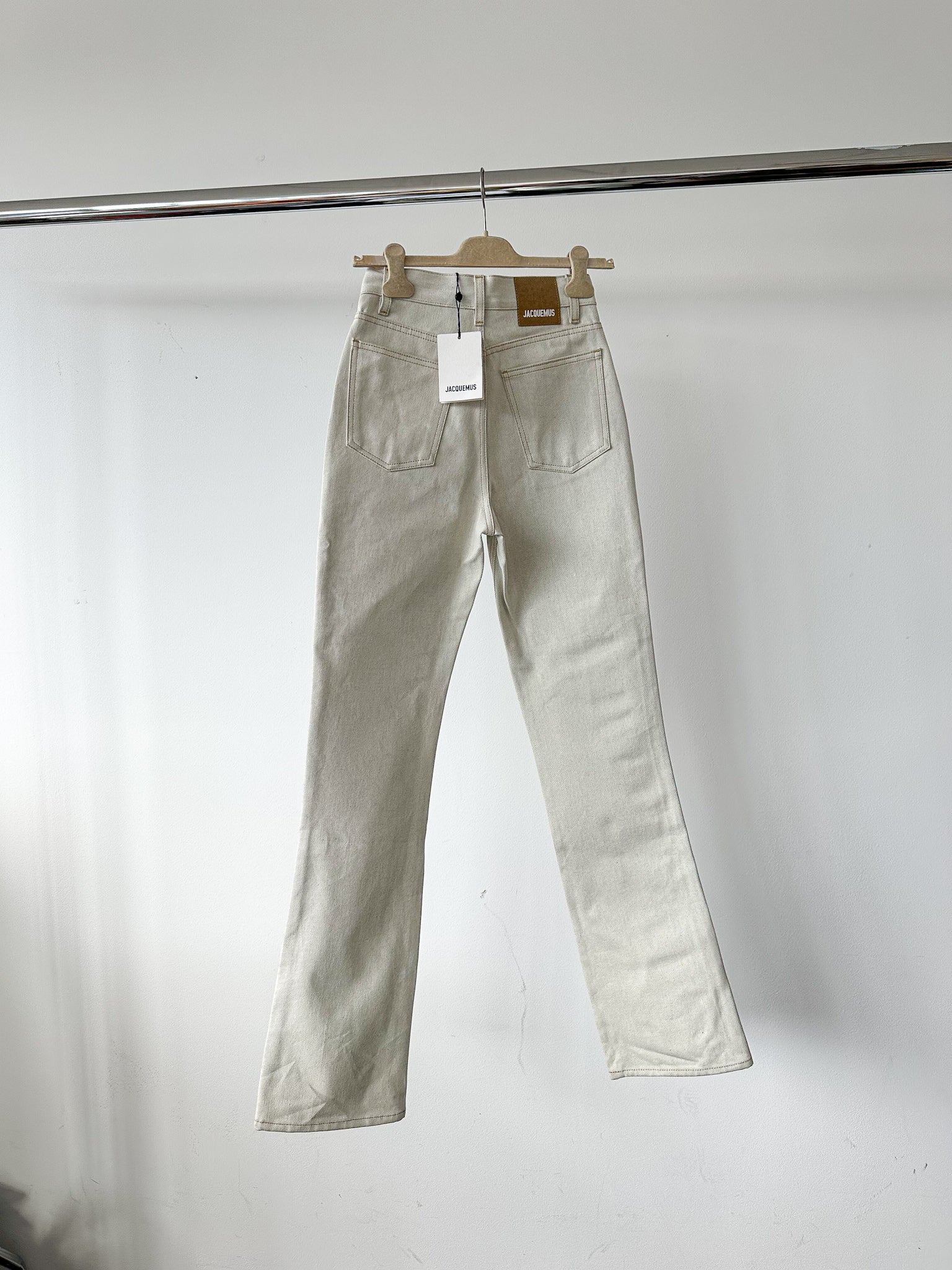Jacquemus Le Papier Le De Nimes Light Beige Jeans
