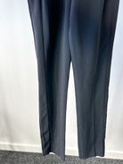 David Koma Monochrome Crepe V-Cut Strappy Black White Jumpsuit - House Of Huntington