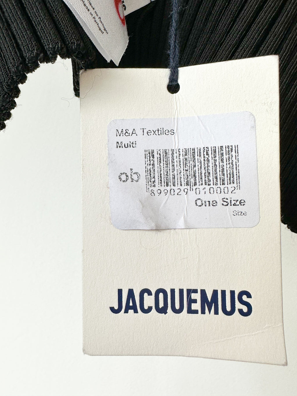 Cardigan court à lien et pendentif logo noir Jacquemus La Maille Pralu
