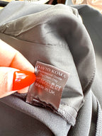 David Koma Monochrome Crepe V-Cut Strappy Black White Jumpsuit - House Of Huntington