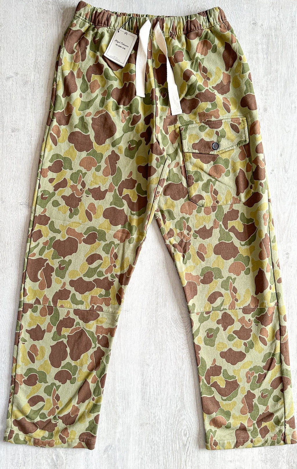 Nigel Cabourn Drawstring Sweatpants Jogging Bottoms Military Camouflage - House Of Huntington