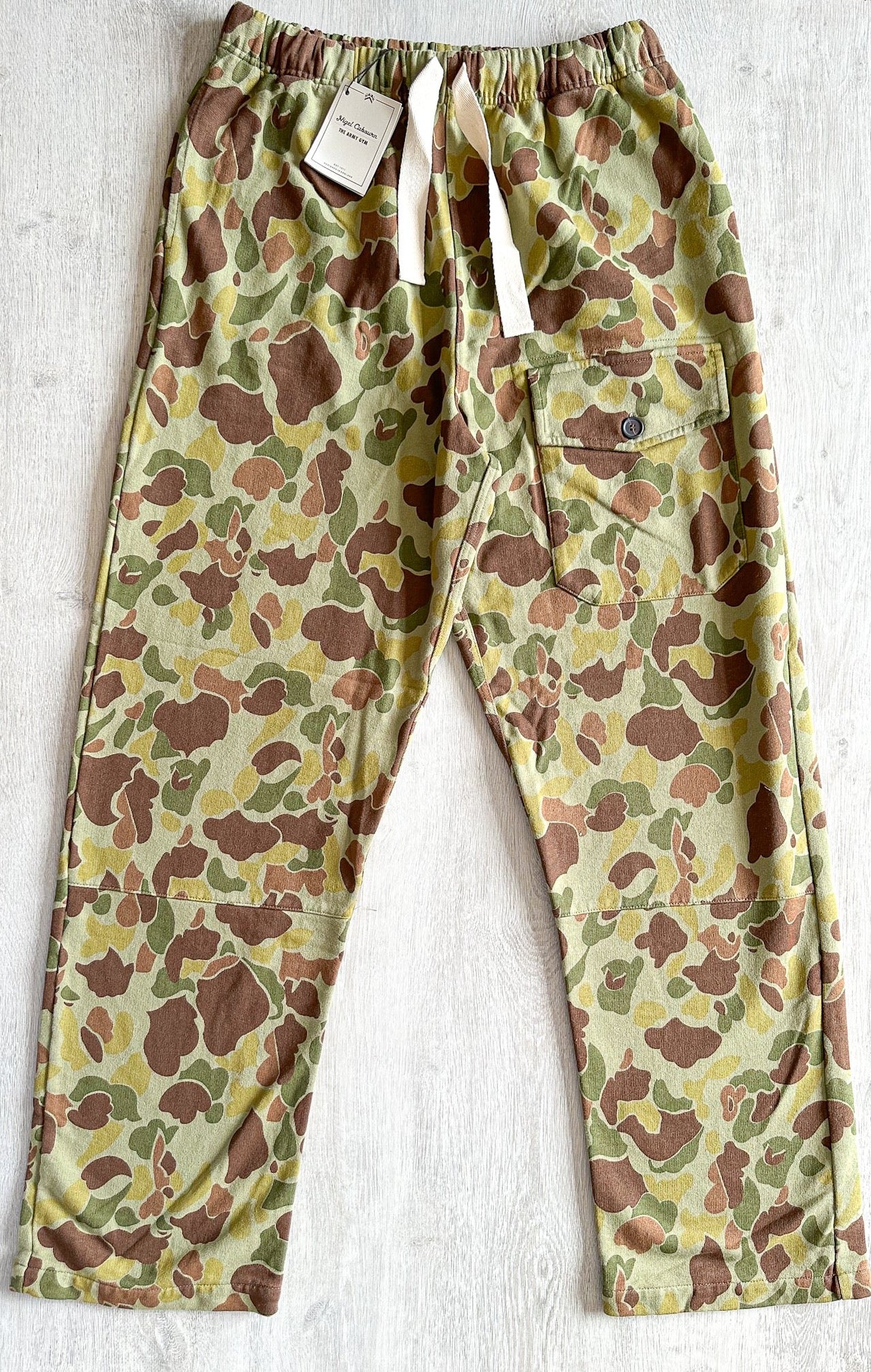 Nigel Cabourn Drawstring Sweatpants Jogging Bottoms Military Camouflage - House Of Huntington