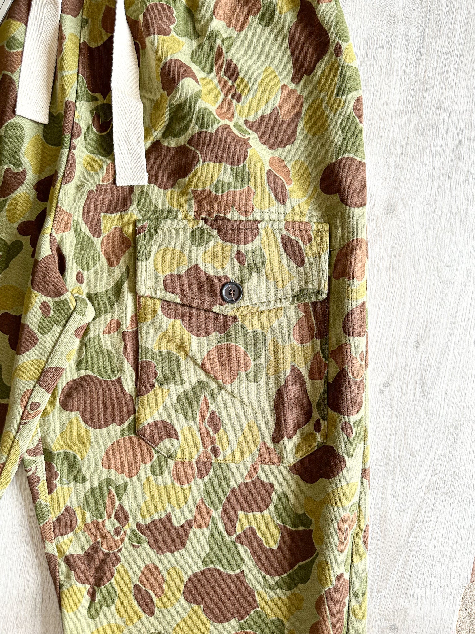 Nigel Cabourn Drawstring Sweatpants Jogging Bottoms Military Camouflage - House Of Huntington