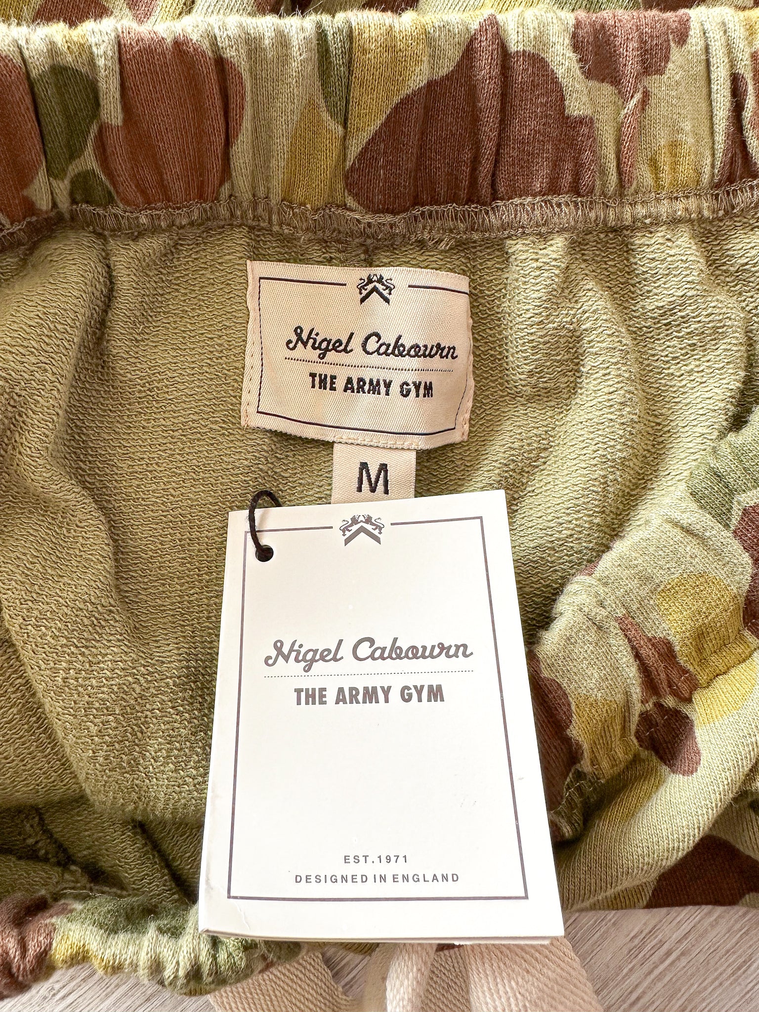 Nigel Cabourn Drawstring Sweatpants Jogging Bottoms Military Camouflage - House Of Huntington