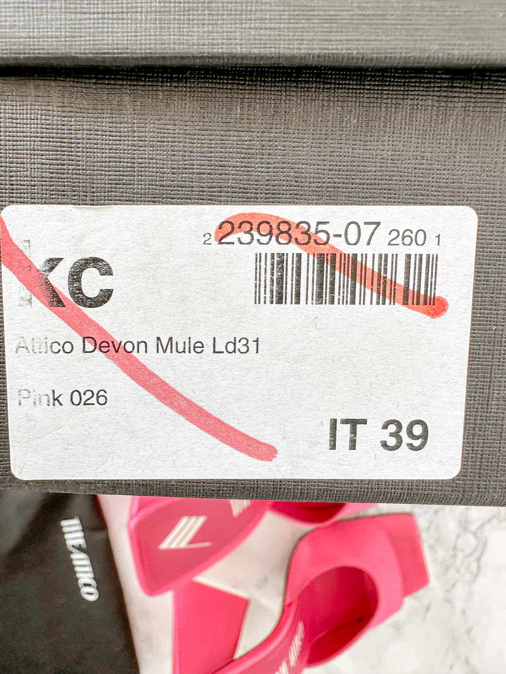 The Attico Devon Pink Satin High Heel Mules